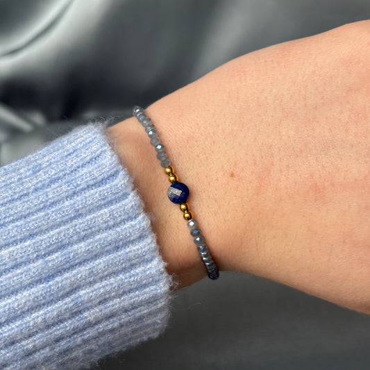 BRACELET PERLE - LAPIS LAZULI