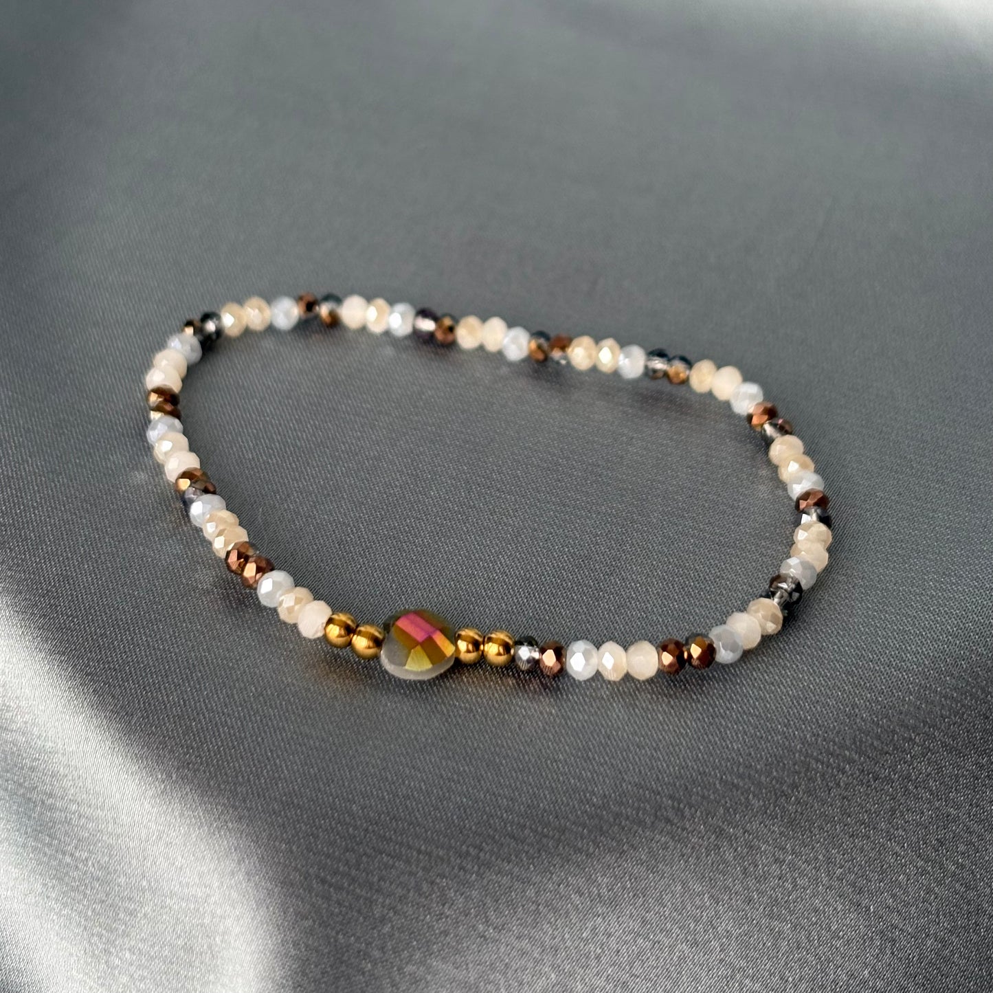 BRACELET PERLE - CACAO