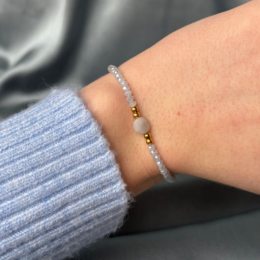 BRACELET PERLE - OEIL DE FAUCON