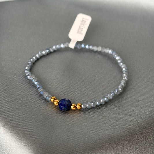 BRACELET PERLE - LAPIS LAZULI