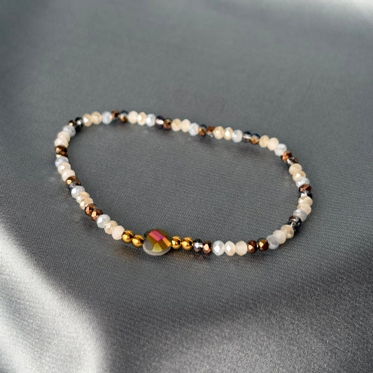 BRACELET PERLE - CACAO