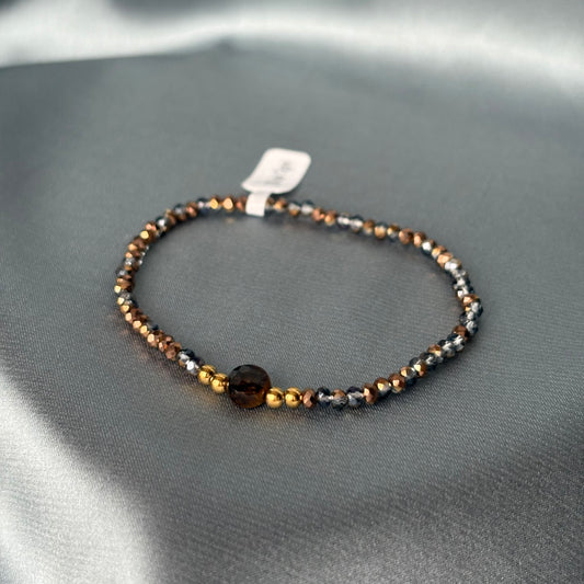 BRACELET PERLE - OEIL DE TIGRE
